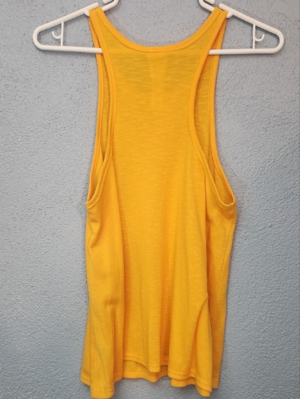 Free People Golden Yellow Ribbed Racerback Tank - Picture 2 of 3